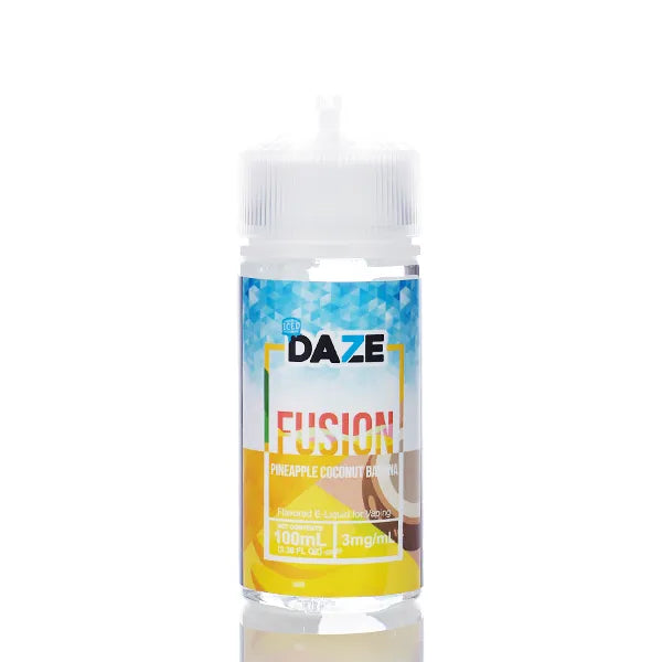 7 Daze Fusion TFN - Pineapple Coconut Banana ICED - 100ml - Black Coral